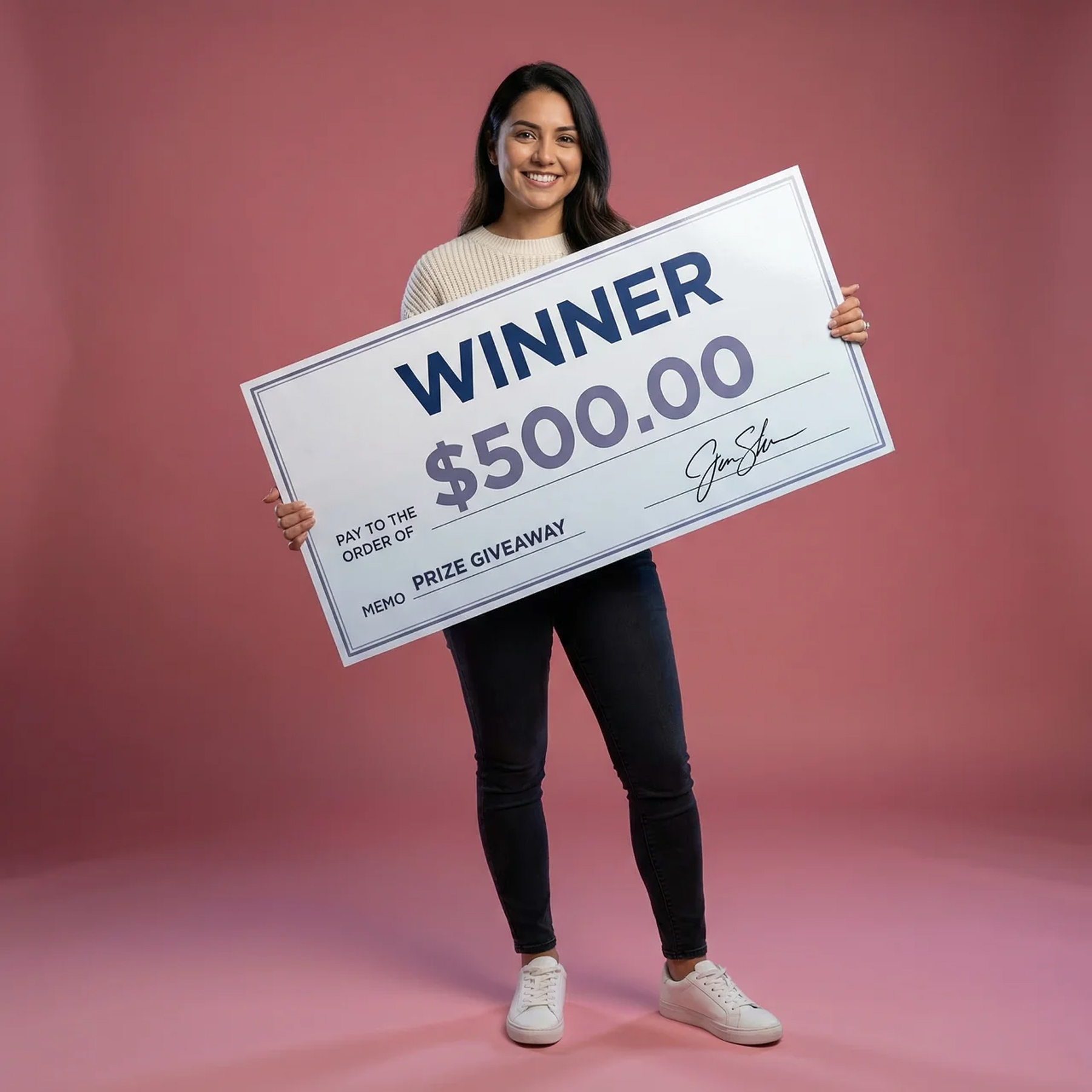 Big check